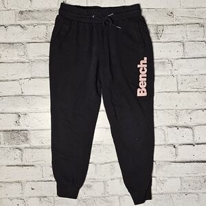 Bench Women's Urbanwear Black And Pink Joggers
